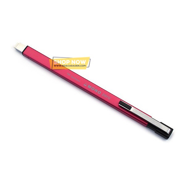 [HCM]Gôm bấm Tombow MONO Zero đầu vuông - Metal (Silver black blue pink)