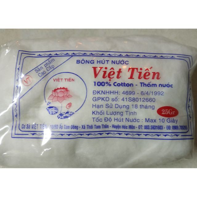 Bông hút nước (Bông gòn)