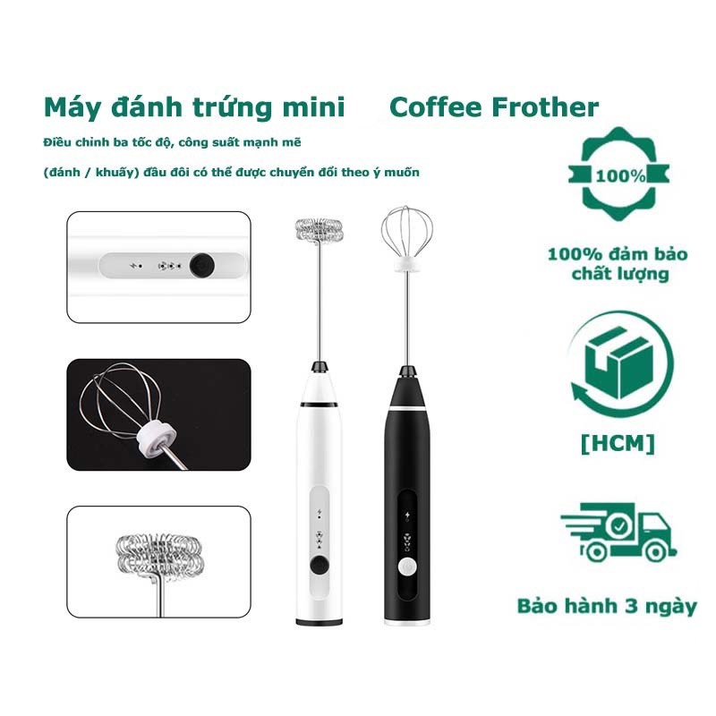 Máy đánh Trứng Cầm Tay Kèm Máy Tạo Bọt Cafe Chạy Điện Sạc USB, máy đánh trứng, máy đánh trứng cầm tay, máy đánh trứng mini, máy đánh bông kem, dụng cụ đáng trứng, phới đánh trứng, dụng cụ đánh trứng bằng tay mini, phới,