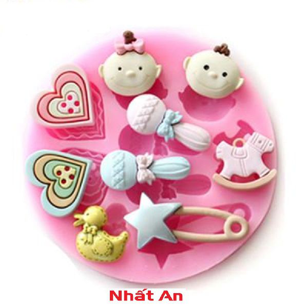 [HCM]KHUÔN SILICONE 4D TẠO HÌNH TRANG TRÍ