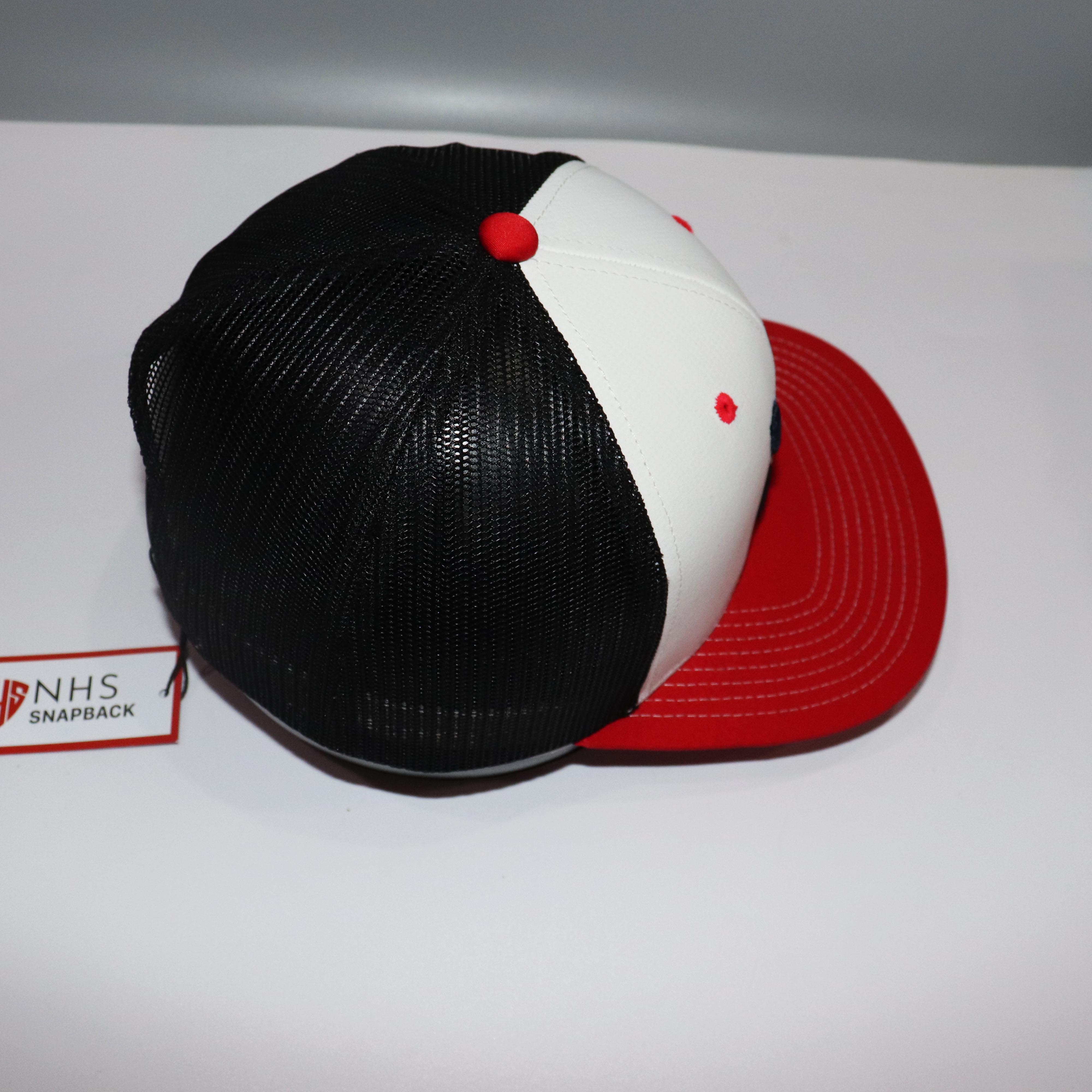Nón Snapback NHS Cao Bồi Lưới Trắng Kết Đỏ CB001.