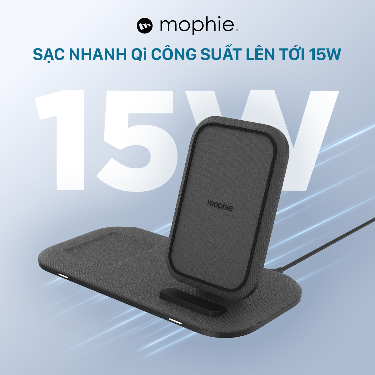 Đế sạc Mophie 2in1 StandPlus - 401305840