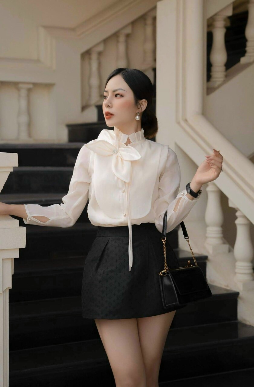 ÁO TƠ HAI LỚP ĐÍNH NƠ