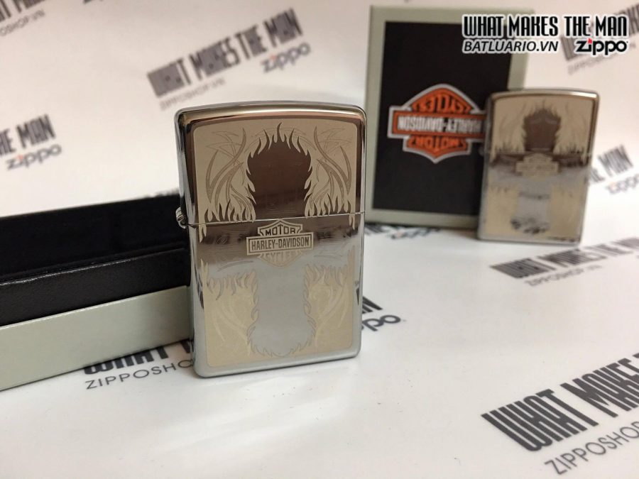 Zippo 28982 - Zippo Harley Davidson Cross Polished Chrome