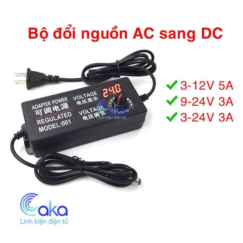 Bộ nguồn ac sang dc có thể điều chỉnh 3v 5v 6v 9v 12 v 15v 18v 24v 3a 5a bộ chuyển đổi điện áp 220v sang 12v thông dụng