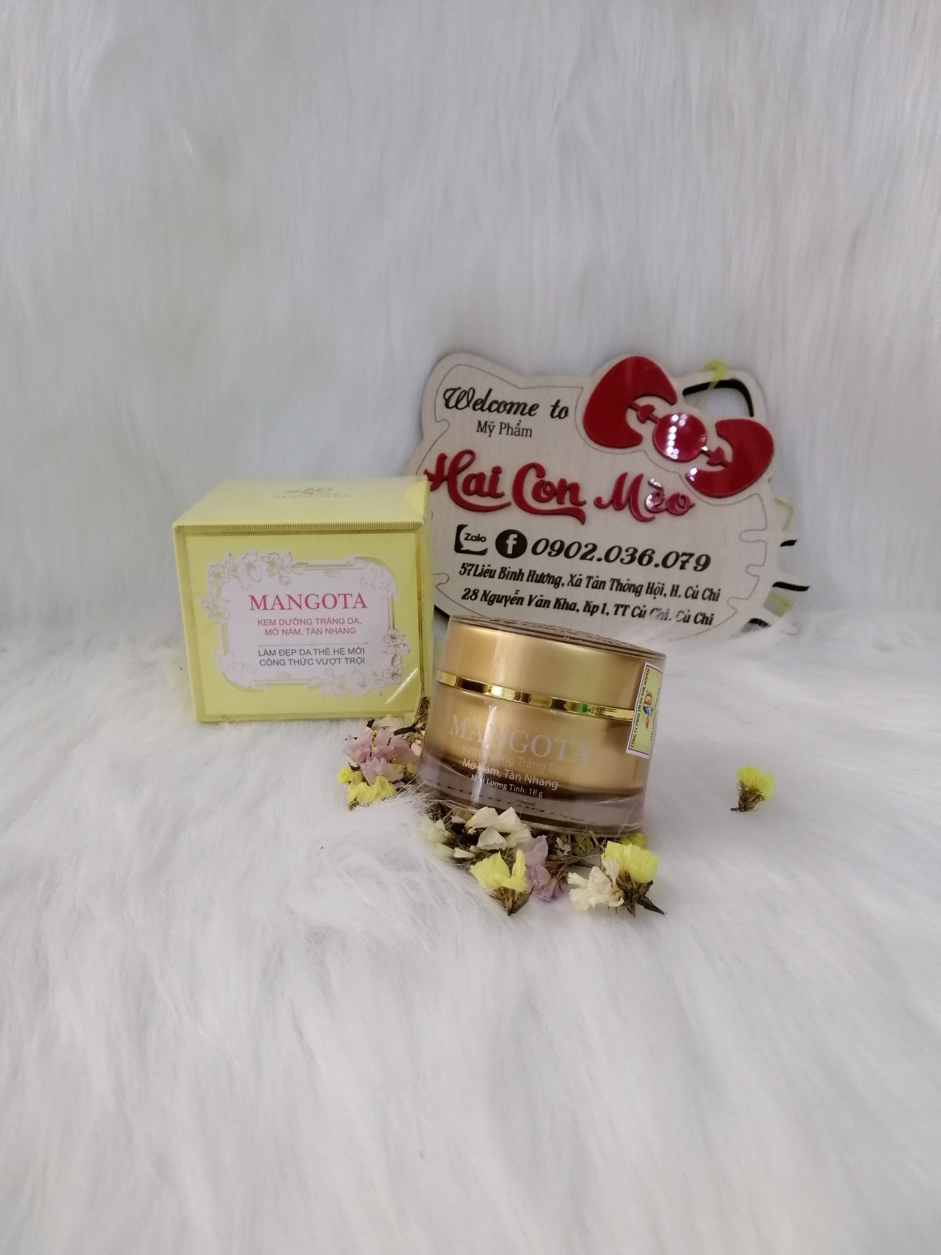 Kem dưỡng trắng da mangota 18g - 542