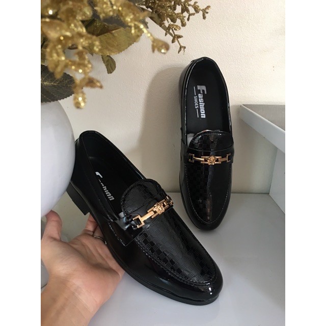 (Kèm Ảnh ) Giày lười nam Da cao cấp kẻ Caro Đính quai Vorsacc ms2020 cực rẻ