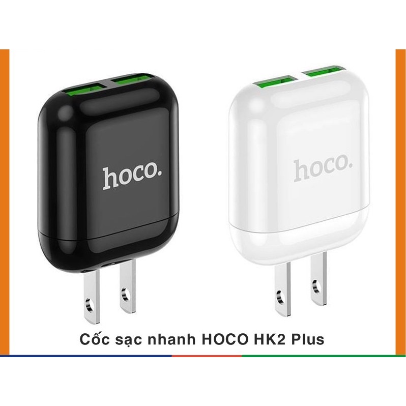 Sạc Nhanh Hoco HK2 Plus 3.4A 2 cổng USB BLUETECH