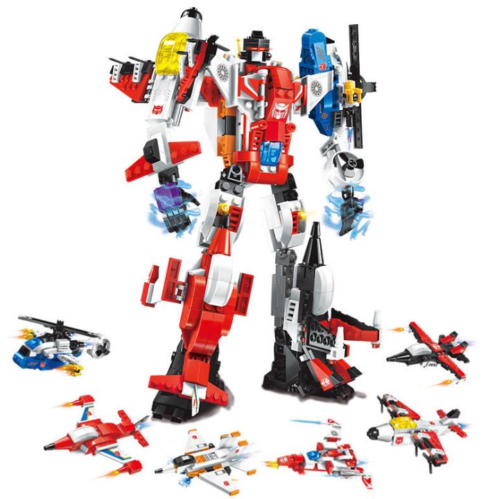 Bộ lắp ráp lego mô hình robot 6 trong 1 quà tặng đồ chơi trẻ em