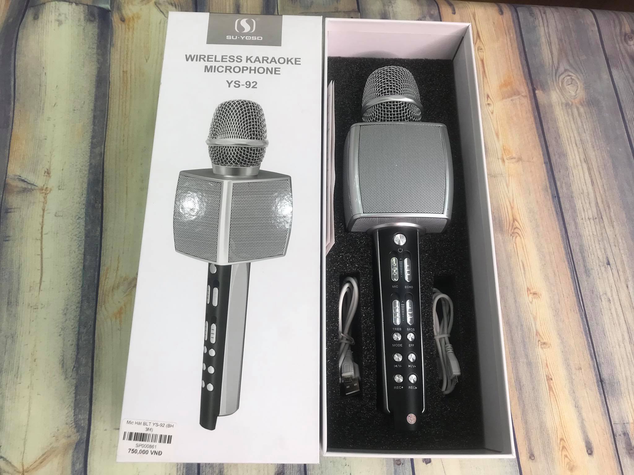 Micro Karaoke Bluetooth, Micro Karaoke Bluetooth SU-YOSD YS-92 - Hàng nhập khẩu