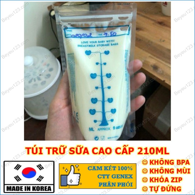 COMBO 5 - 10 - 20 - 30 - 60 - 120 túi trữ sữa mẹ không BPA 210ml UNIMOM COMPACT UM870268 UM870251 (Tốt và rẻ so với Sunmum, Mother-K, Kichilachi Kichi, Spectra, Medela, Natur, Pur) UNK HOTT