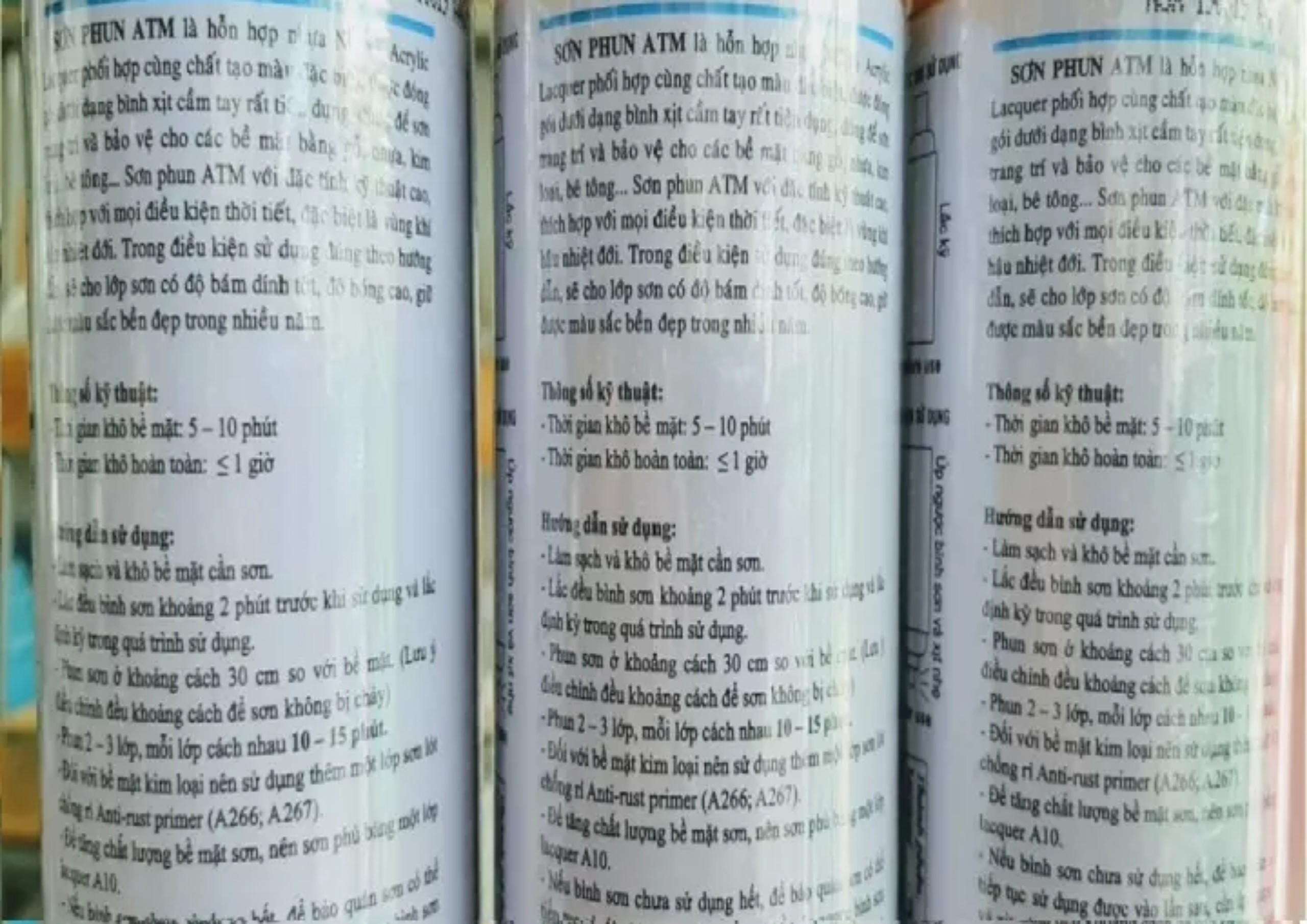 [HOT] SƠN XỊT MÀU XANH DƯƠNG ATM A242 CHÍNH HÃNG