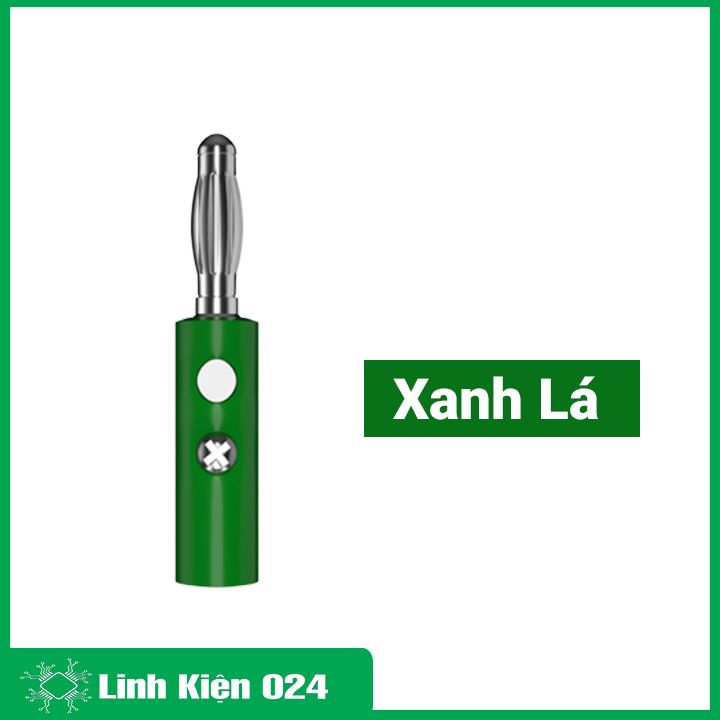 Combo 5 đầu jack bắp chuối 4mm đực cao cấp nhiều màu