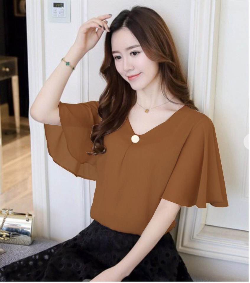 ÁO KIỂU SƠ MI LOE CINDY CÔNG SỞ💕𝑭𝑹𝑬𝑬𝑺𝑯𝑰𝑷💕[Giá gốc tận xưởng]