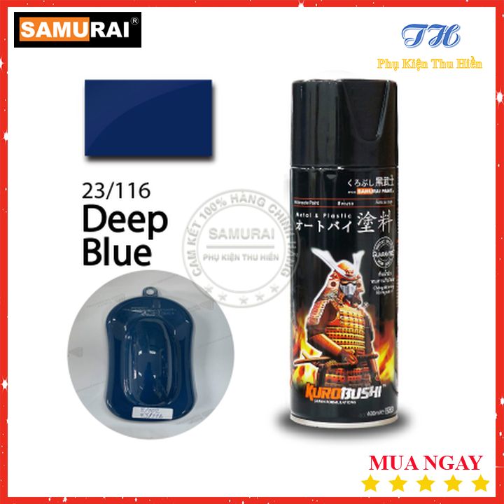 Sơn xịt samurai màu xanh đậm - mã 23/116