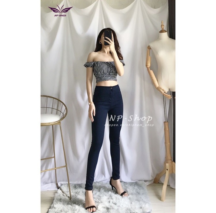 QUẦN JEAN NỮ LƯNG CAO SIÊU CO GIÃN 3 SIZE 45-58KG