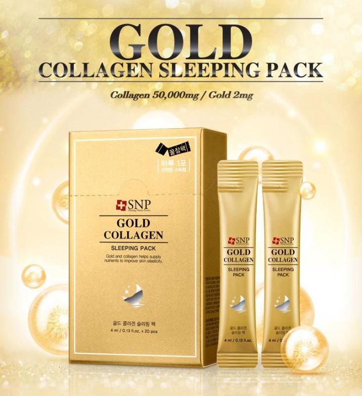 MẶT NẠ NGỦ CHỐNG LÃO HÓA CAO CẤP TINH CHẤT COLLAGEN VÀNG - GOLD COLLAGEN SLEEPING PACK