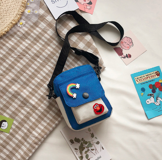 Túi vải canvas đựng điện thoại cute