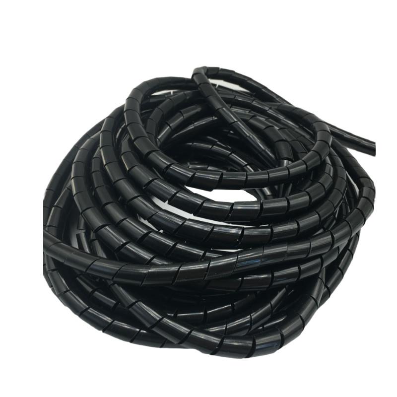 10 mét Dây xoắn ruột gà màu đen trắng phi 6