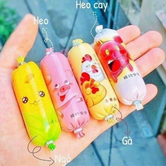 Xúc Xích Mini 4 Vị (heo, heo cay, gà, ngô)
