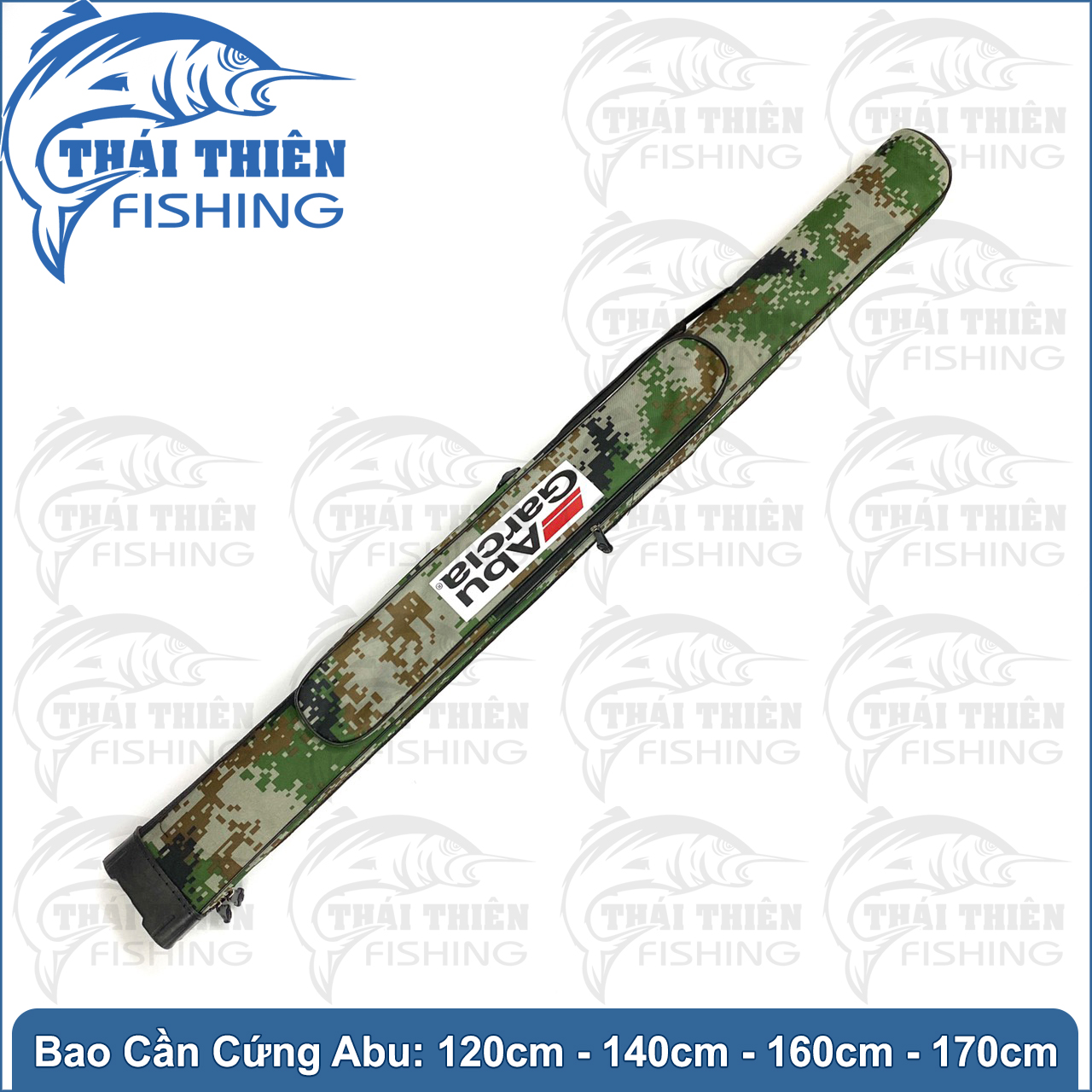 Túi Đựng Cần Câu Cá, Bao Cần Cứng Abu Camou Vân Lính Rằn Ri Cao Cấp Siêu Bền 120cm, 140cm, 160cm, 170CM