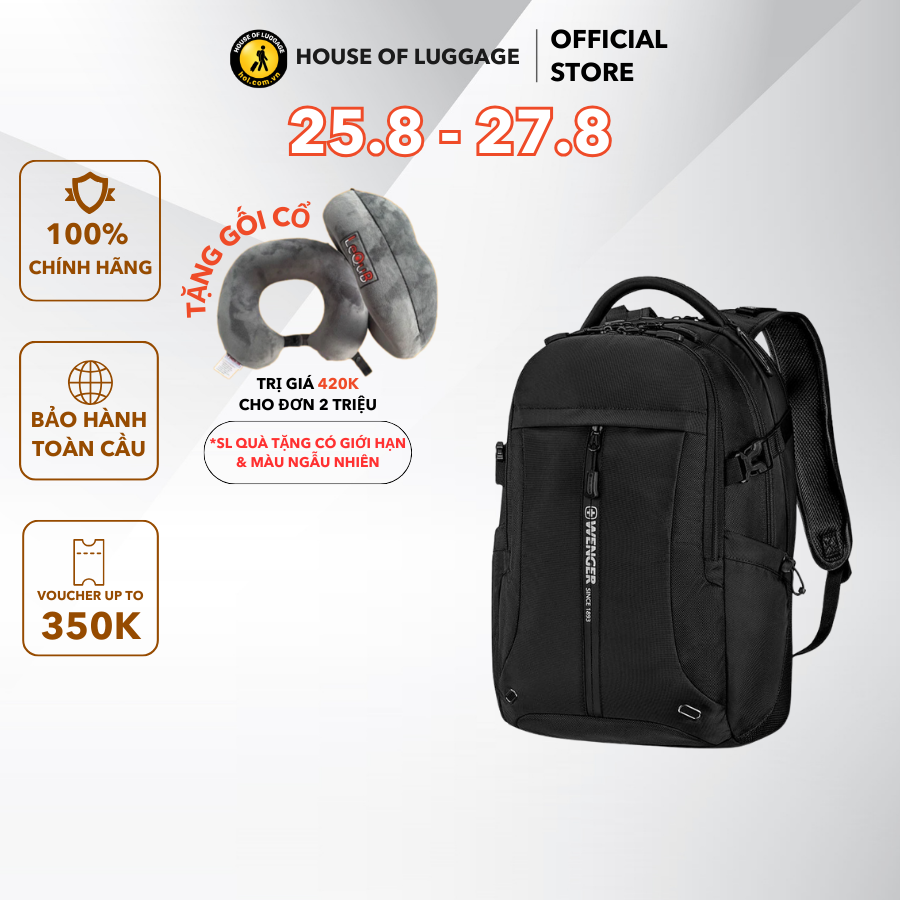 Balo laptop 15.6" runner pro wenger - thụy sĩ