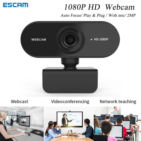 Bảng giá ESCAM A01 Webcam PC Để Bàn Máy Tính HD 1080P Máy Ảnh Webcam Máy Tính Xách Tay Có Mic Webcam Trò Chơi Video Để Gọi Video Hội Nghị Ghi Âm PC Webcam 1080P Máy Tính PC 1080P HD Có Micro Camera Xoay Phong Vũ