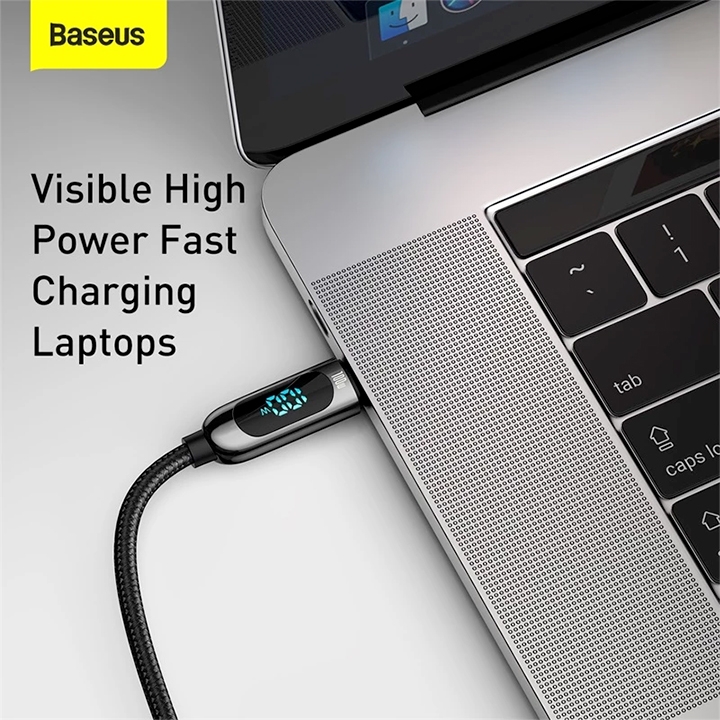 CÁP TYPE-C TO TYPE-C 100W HIỂN THỊ CÔNG SUẤT SẠC BASEUS