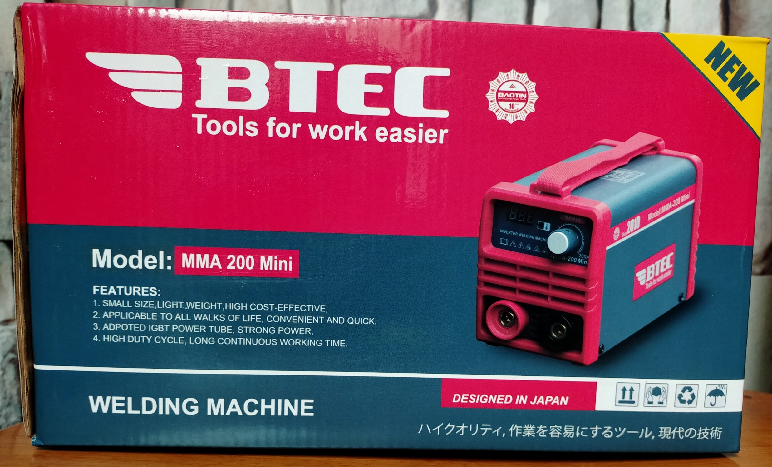 [HCM]Máy Hàn mini inverter BTEC MMA-200 2 tụ 470 kéo que 2.5ly