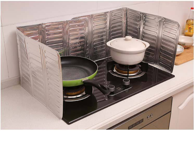 Combo 2 Vách Ngăn Tấm Chắn Dầu Mỡ Hình Cá (32x168/ 2 Tấm)