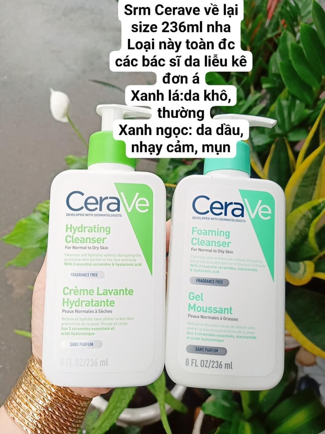 Sửa Rửa Mặt Cerave Bản Pháp 236ml