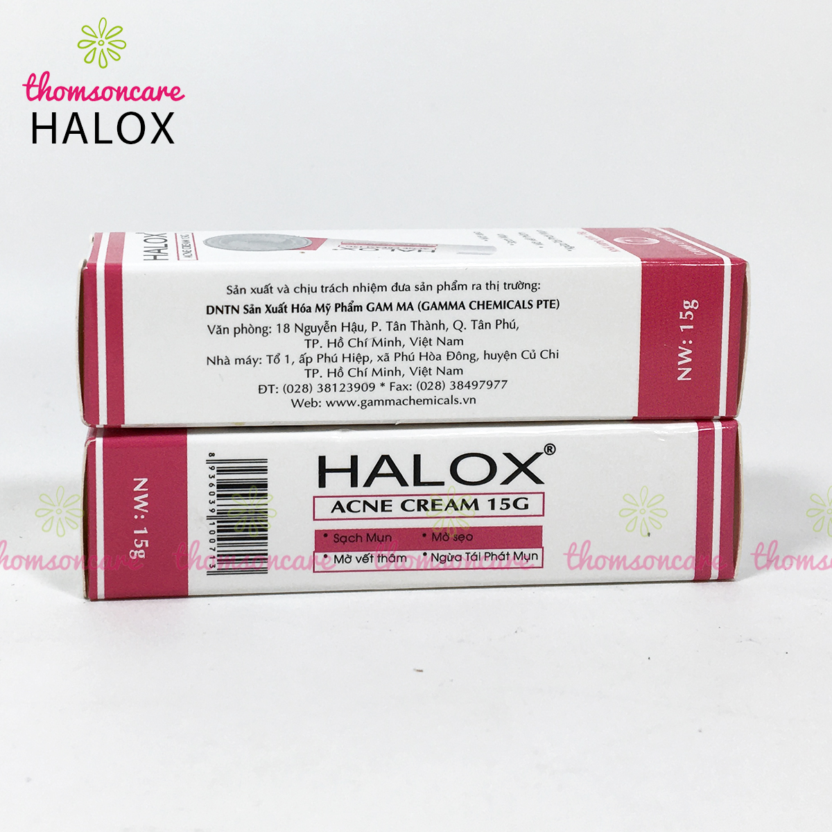 Halox - kem ngừa mụn, hết sẹo - Tuýp 15g