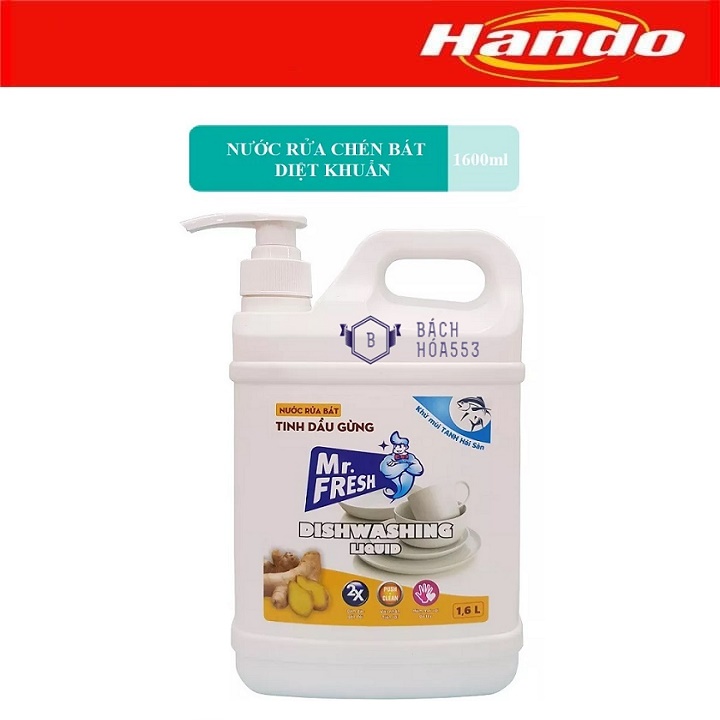 Nước rửa chén đậm đặc Mr.Fresh Hando 1.6L HD90