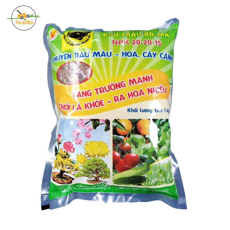 Phân bón đầu trâu đa năng 3 màu Npk 20-20-15 1Kg (đỏ trắng đen)