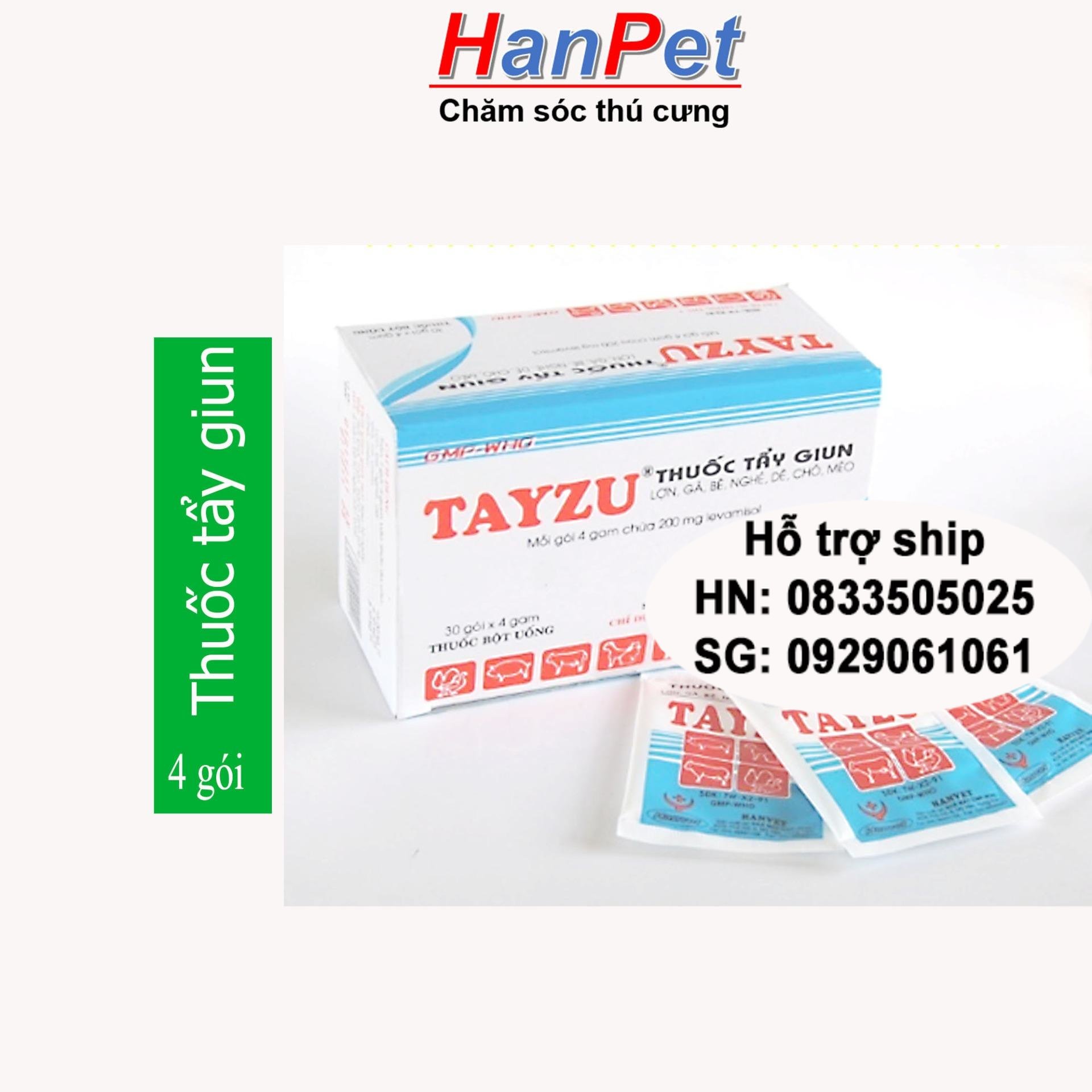 Hanpet - (1gói) tẩy giun chó mèo - mỗi gói 4g ( 403 2)- HP10491TC