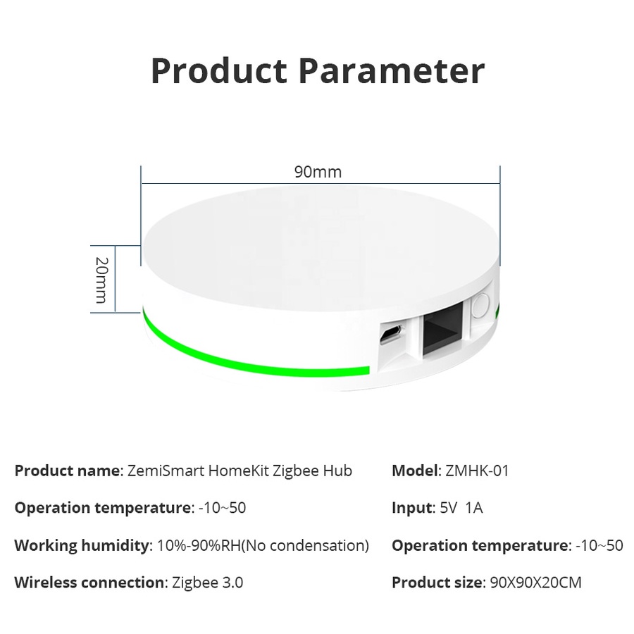Hub Tuya Zigbee 3.0 Hổ Trơ Apple Home Kit