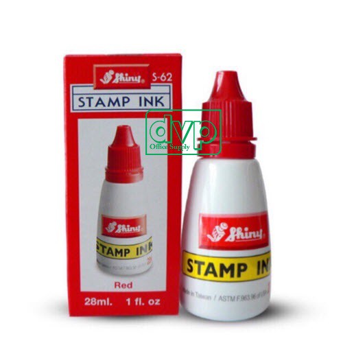 Mực châm con dấu Shiny -xanh- đỏ-đen