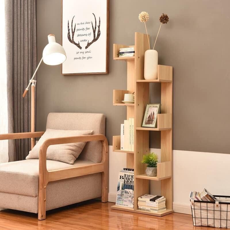 Kệ sách hình xương rồng, kệ sách gỗ hình cây
