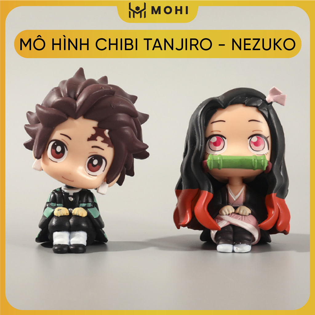 Mô hình Chibi Tanjiro, Chibi Nezuko, Figure Chibi Kimetsu No Yaiba Chibi