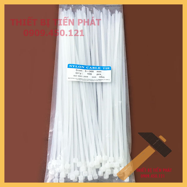 Bịch dây rút nhựa, dây cột, dây siết, dây nhựa, dây kéo dài Cao Cấp Từ 10cm - 50cm (Bịch Từ 80-100 dây)