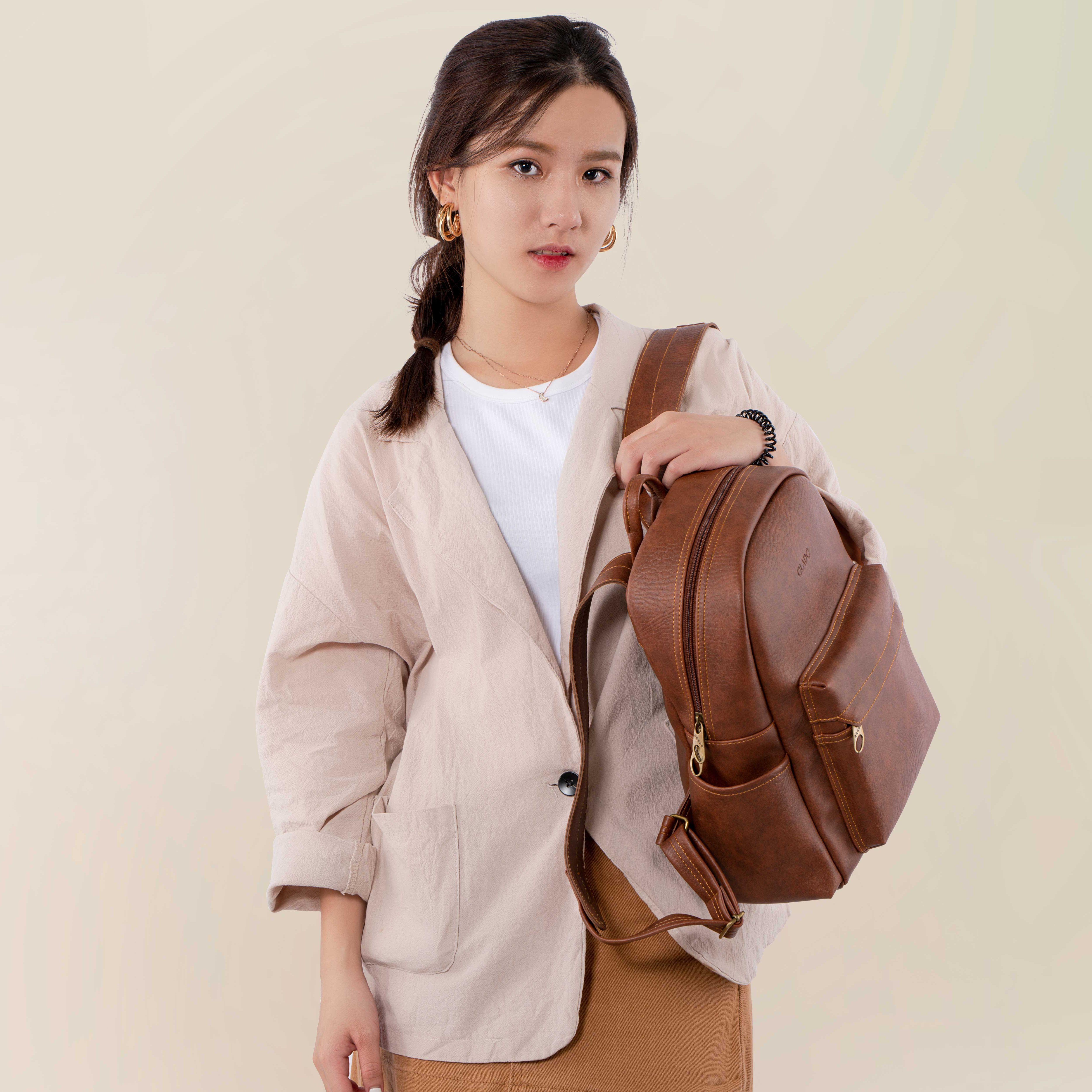Balo nữ thời trang Glado màu đen - GB001