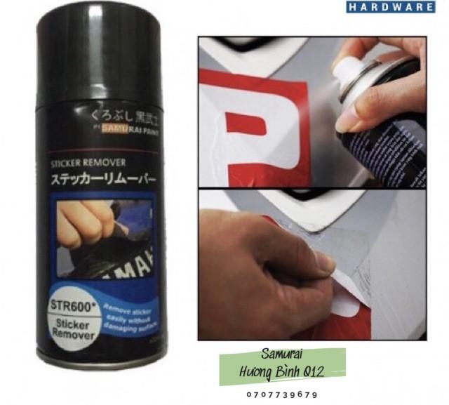 Sơn xịt lột tem (lột decal) Samurai Sticker Remover - STR600