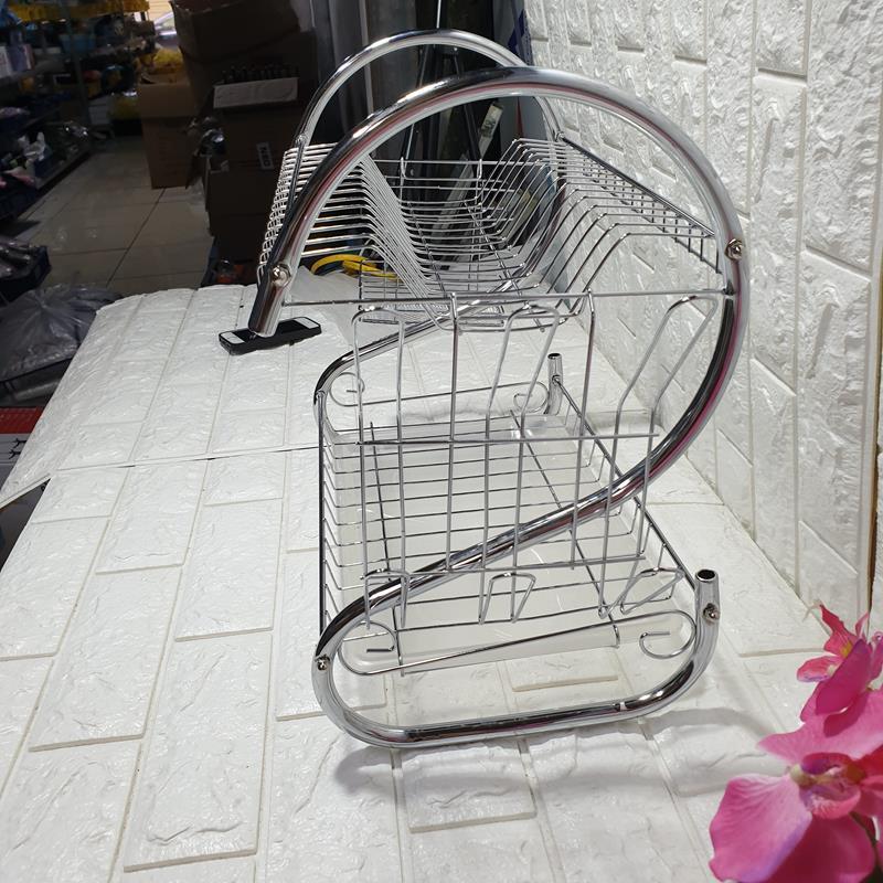 KỆ ÚP BÁT INOX 2 TẦNG