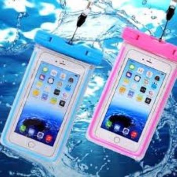 Túi đựng điện thoại trong suốt chống thấm nước tiện lợi cao cấp khi đi bơi đi mưam có dây kèm theo .