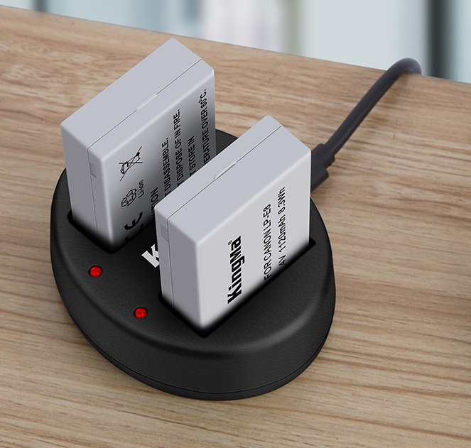 Bộ 02 Pin & 01 Sạc máy ảnh KingMa LP-E8