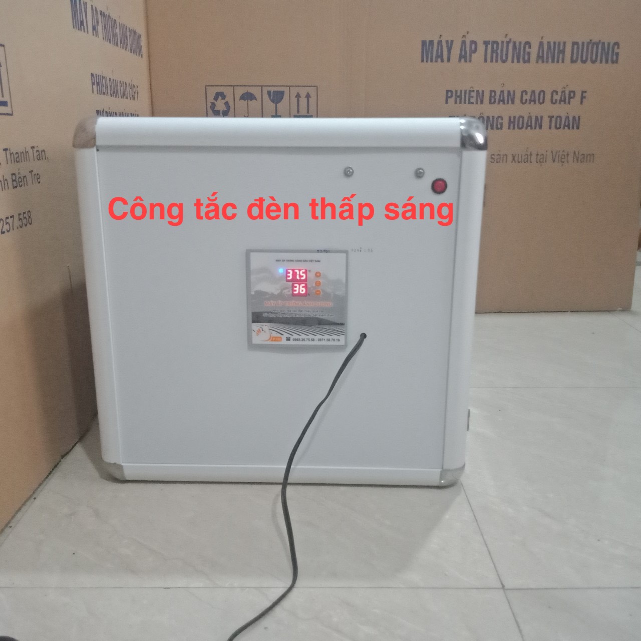 Máy Ấp Trứng Ánh Dương P108- Thùng máy 108 quả