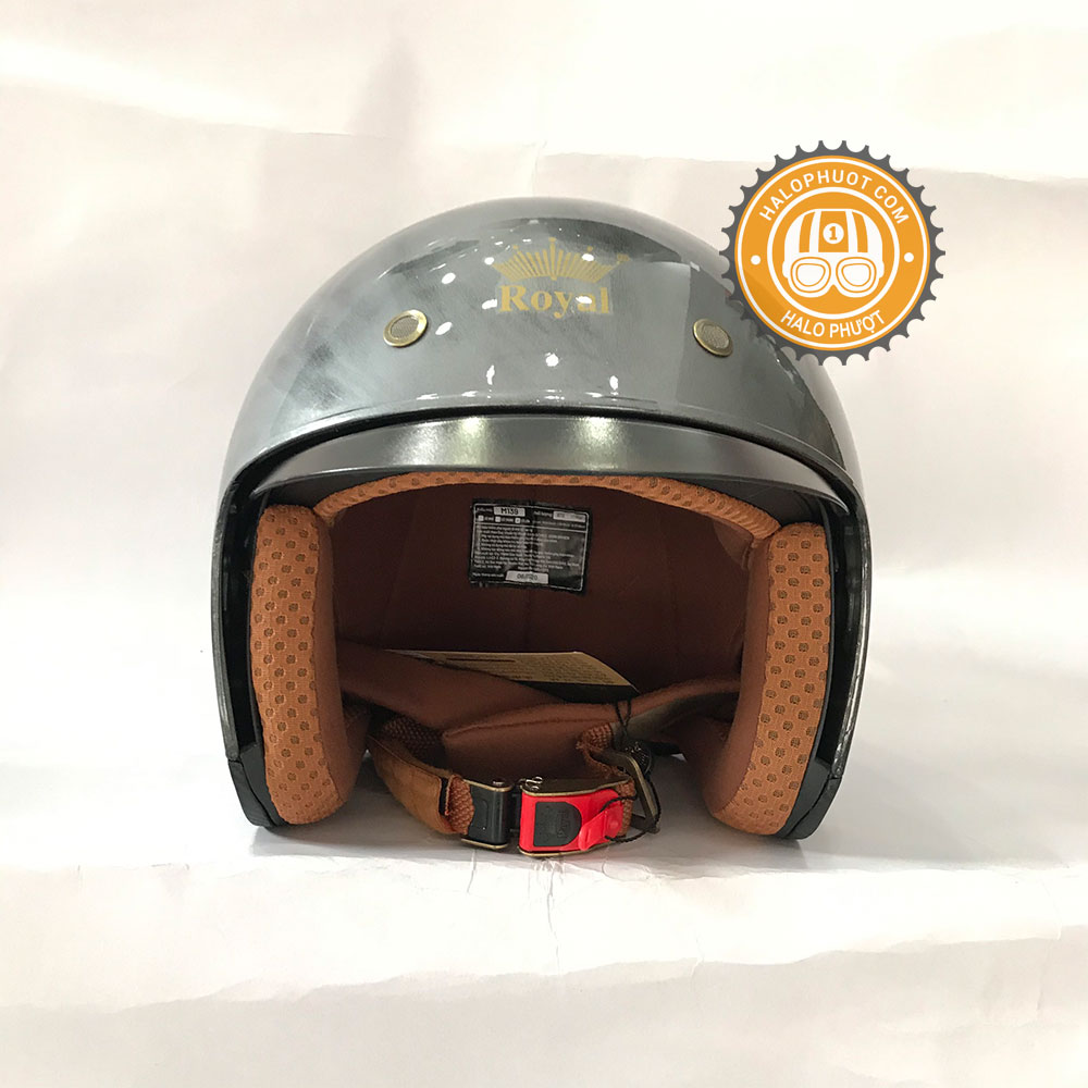 Nón bảo hiểm 3/4 kính âm Royal M139 Xước Bóng