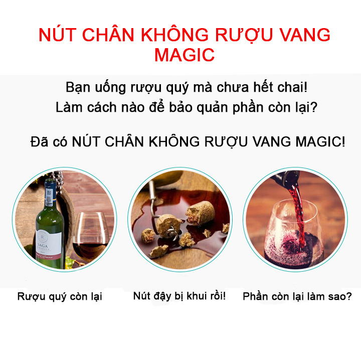 [HCM]Nút hút chân không Magic - phụ kiện máy hút chân không