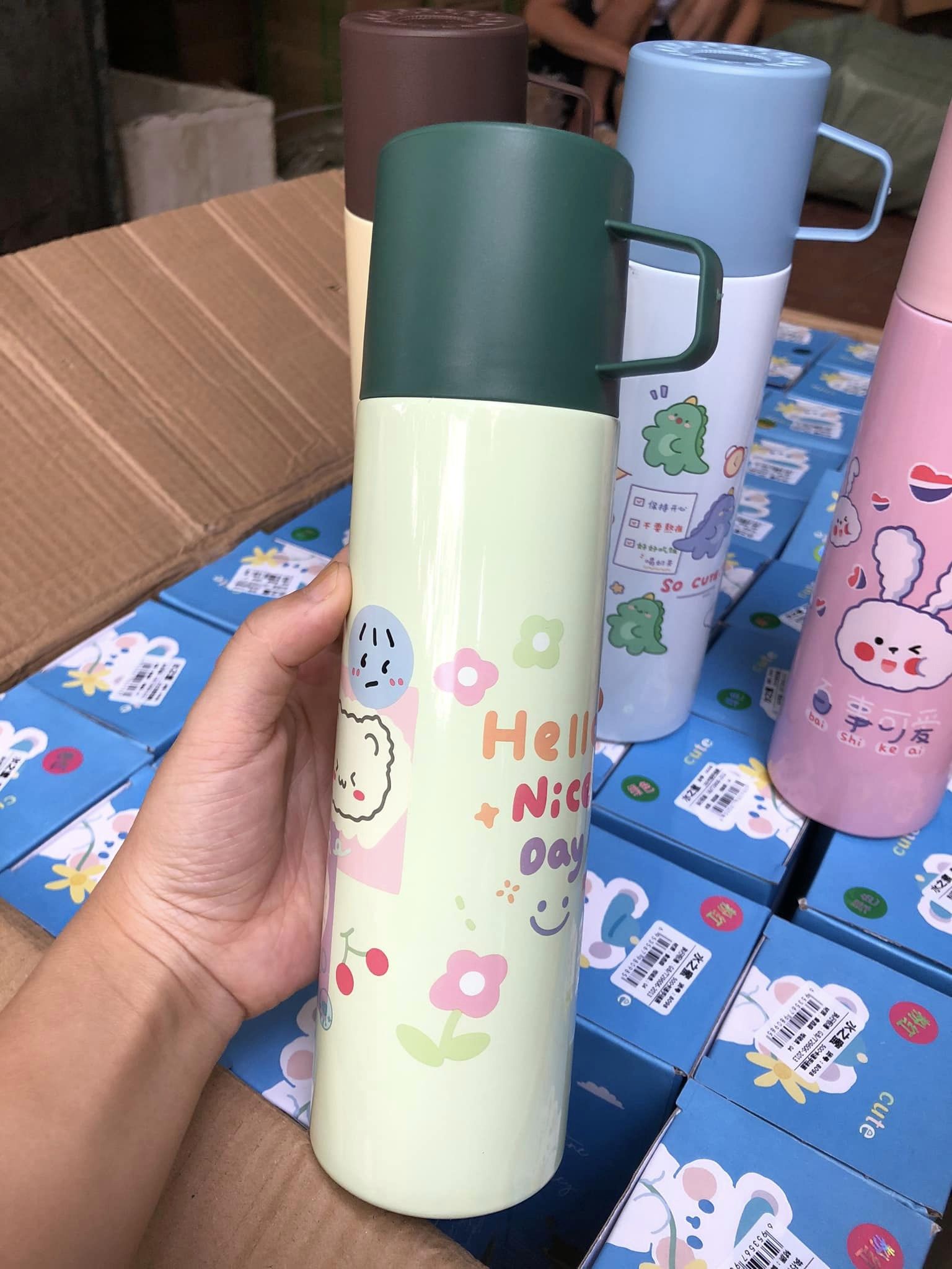 Bình giữ nhiệt 500ml ruột inox