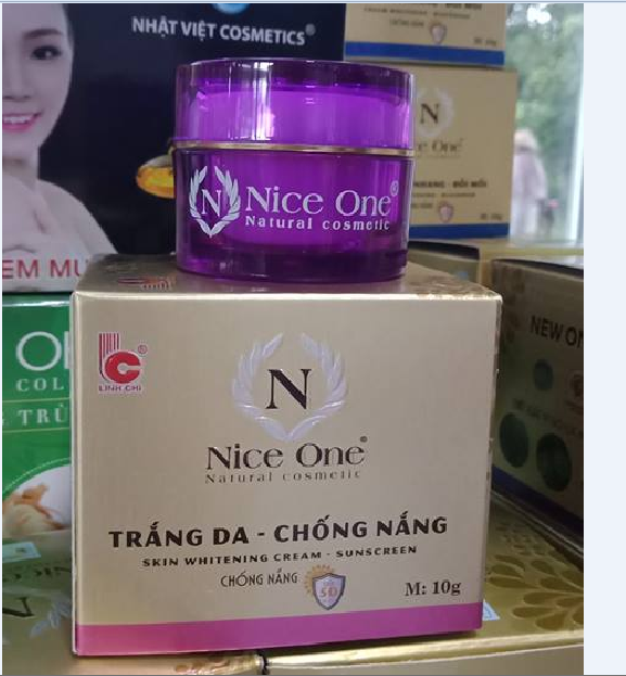 Kem Nice One dưỡng trắng da chống nắng 10g